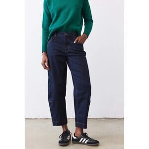 Ruti The Petite Ultimate Barrel Leg Jeans 2.0 NYX Dark Wash Size 4P NWT